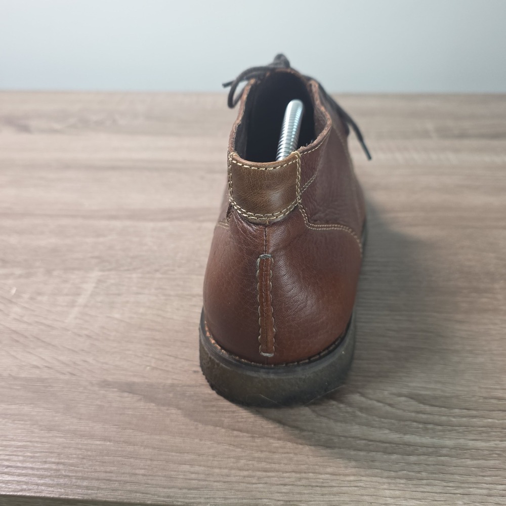 Johnston & Murphy Mens Brown Pebbled Leather Chukka Boots 59-12363 Size 10M - Picture 9 of 11